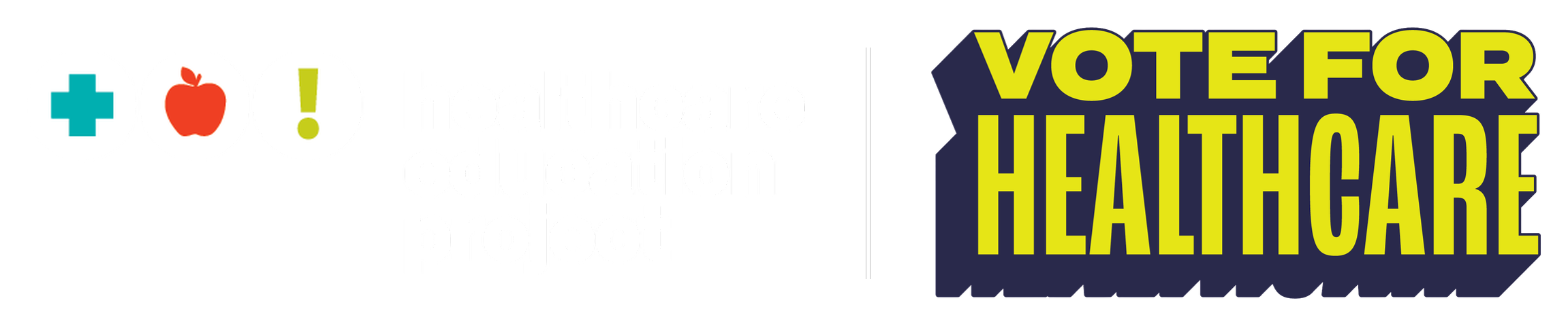 Healthcare Education Project and Vote for Healthcare logos